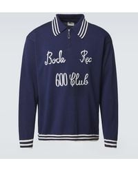 Bode - Bestickter Polopullover Club Aus Baumwolle - Lyst