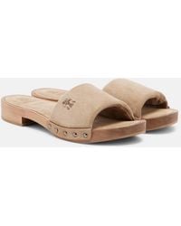Brunello Cucinelli - Suede Clogs - Lyst
