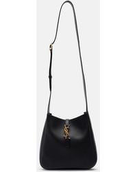 Saint Laurent - Le 5 A 7 Leather Crossbody Bag - Lyst