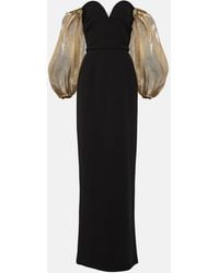 Safiyaa - Off-Shoulder Crepe Gown - Lyst