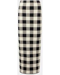 Posse - Pippa Checked Maxi Skirt - Lyst
