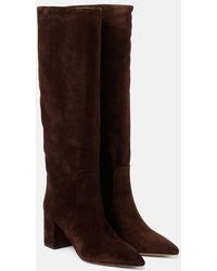 Paris Texas - Anja 70 Suede Knee-High Boots - Lyst