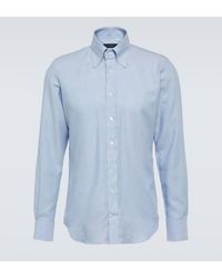 Thom Sweeney - Cotton And Cashmere Oxford Shirt - Lyst