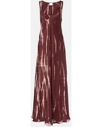 Anna Kosturova - Tie-Dye Silk Maxi Dress - Lyst