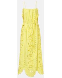 FARM Rio - Richelieu Linen-Blend Maxi Dress - Lyst