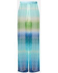 Missoni - Weite Hose Aus Haekelstrick - Lyst
