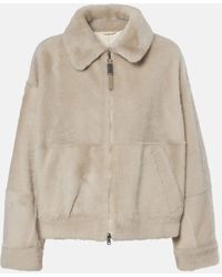 Brunello Cucinelli - Shearling Jacket - Lyst