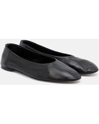 TOTEME - Leather Ballet Flats - Lyst