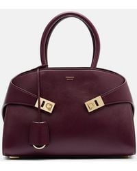 Ferragamo - Hug Medium Leather Tote Bag - Lyst