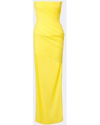 Alex Perry - Ruched Mesh Bustier Gown - Lyst