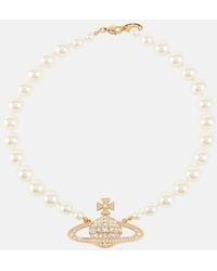 Vivienne Westwood - Choker Orb Aus Zierperlen Mit Kristallen - Lyst