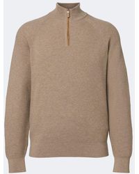 ZEGNA - Cashmere Half-Zip Sweater - Lyst