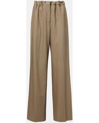 Calvin Klein - Fernanda Wool-Blend Wide-Leg Pants - Lyst