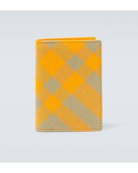 Burberry - Checked Bifold Card Holder - Lyst