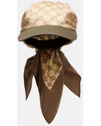 Gucci - Gg Silk Twill Baseball Cap - Lyst