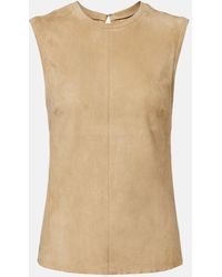 Stouls - Miuccia Suede Top - Lyst