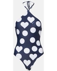 Jacquemus - Bastide Printed Halterneck Swimsuit - Lyst