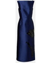 Erdem - Abito Midi Con Decorazioni - Lyst