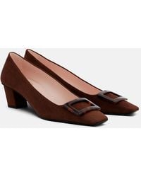 Roger Vivier - Belle Vivier Suede Pumps - Lyst