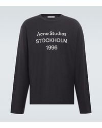 Acne Studios - Camiseta En Mezcla De Algodon Con Logo - Lyst