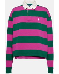 Polo Ralph Lauren - Striped Cotton Jersey Polo Shirt - Lyst