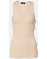 Wardrobe NYC - Ribbed-Knit Cotton Tank Top - Lyst