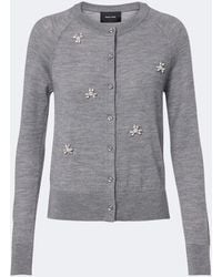 Simone Rocha - Embellished Wool And Silk Cardigan - Lyst