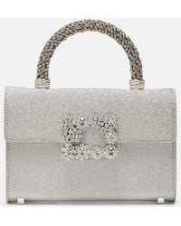 Roger Vivier - Jewel Efflorescence Mini Glitter Tote Bag - Lyst