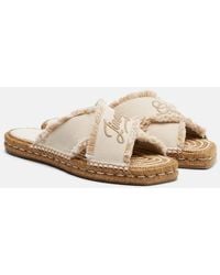 Jimmy Choo - Aciel Woven Espadrille Sandals - Lyst