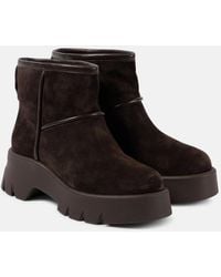 Gianvito Rossi - Stormy Suede Ankle Boots - Lyst