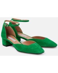 Aquazzura - Asha 35 Suede Pumps - Lyst