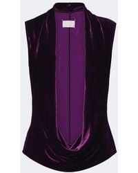 Maison Margiela - Velvet Top - Lyst