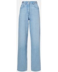 Versace - High-Rise Wide-Leg Jeans - Lyst