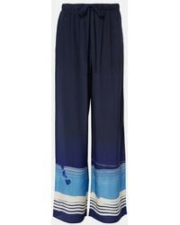 SIR. - Mariner Silk Crepe Wide-Leg Pants - Lyst