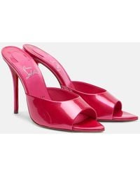 Christian Louboutin - Miss Z 100 Patent Leather Mules - Lyst