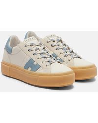 Hogan - Crosswind Leather Sneakers - Lyst