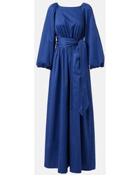 JOSEPH - Maxikleid Aus Baumwollsatin - Lyst