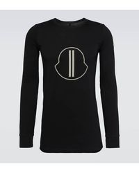 Moncler Genius - X Rick Owens camiseta de jersey de algodon - Lyst