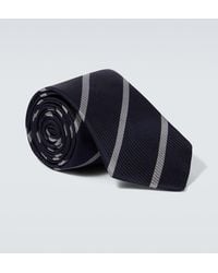 Brunello Cucinelli - Striped Silk Tie - Lyst