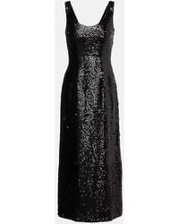 Emilia Wickstead - Tippini Sequined Midi Dress - Lyst