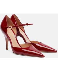 Gianvito Rossi - Sofia D'Orsay Patent Leather Pumps - Lyst
