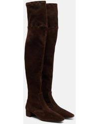 Aquazzura - Remi 35 Suede Over-The-Knee Boots - Lyst