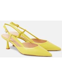 Gianvito Rossi - Ascent 55 Leather Slingback Pumps - Lyst