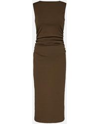 Veronica Beard - Midikleid Charissa Aus Einem Baumwollgemisch - Lyst