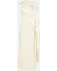 ‎Taller Marmo - Berenson Caped Crepe Cady Gown - Lyst