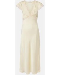 Faithfull the Brand - Gala Shirred Midi Dress - Lyst