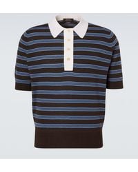 Wales Bonner - Breeze Striped Wool Polo Sweater - Lyst