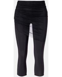 Nensi Dojaka - Cropped-Leggings Mit Tuell - Lyst