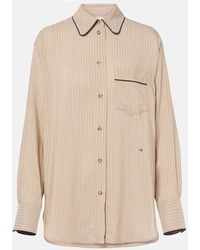 Victoria Beckham - Chemise De Pyjama Rayee - Lyst