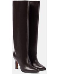 The Row - Prudence Leather Knee-High Boots - Lyst